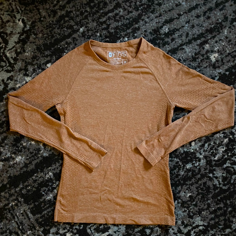FIGS XS Salta Performance Underscrub in Tan